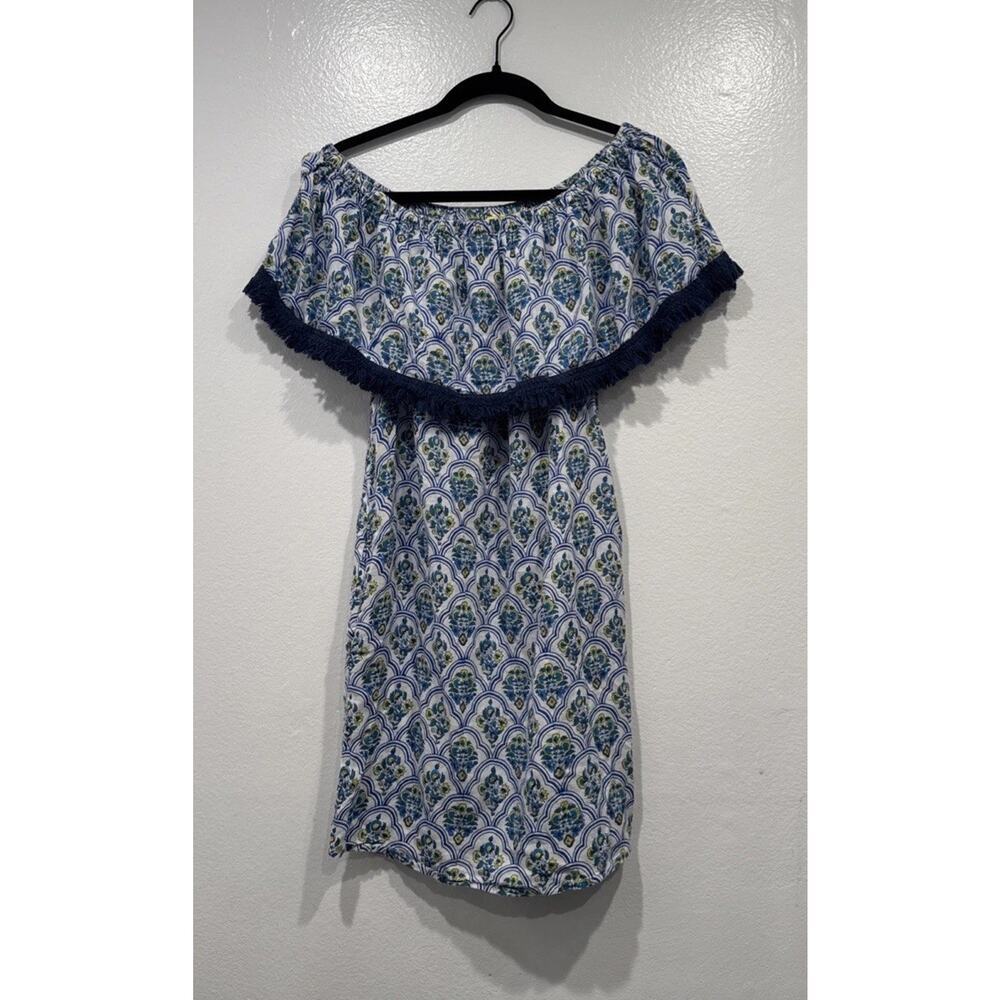 Roberta Roller Rabbit Priya Saloni Dress Womens Size XS Off The Shoulder‎ Floral